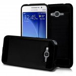 Wholesale Samsung Galaxy Grand Prime G530 Iron Shield Hybrid Case (Black)